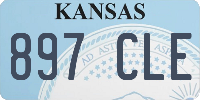 KS license plate 897CLE