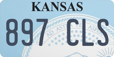 KS license plate 897CLS