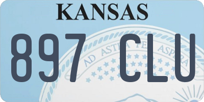 KS license plate 897CLU