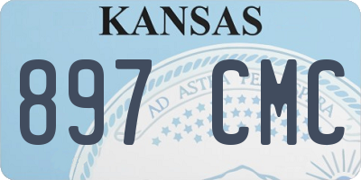 KS license plate 897CMC