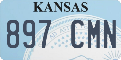 KS license plate 897CMN