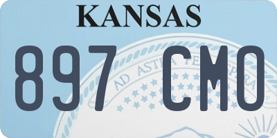 KS license plate 897CMO