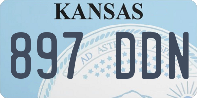 KS license plate 897DDN