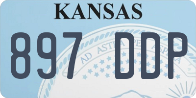KS license plate 897DDP