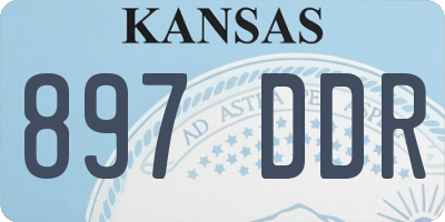 KS license plate 897DDR