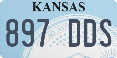 KS license plate 897DDS