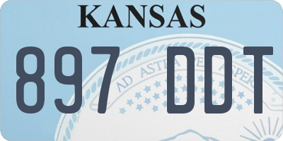 KS license plate 897DDT