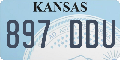 KS license plate 897DDU