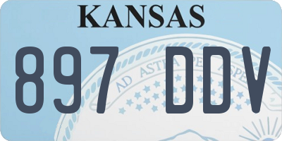 KS license plate 897DDV