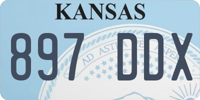 KS license plate 897DDX