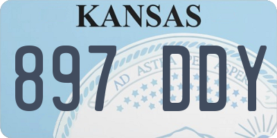 KS license plate 897DDY