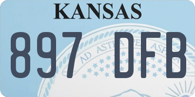 KS license plate 897DFB