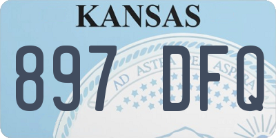 KS license plate 897DFQ