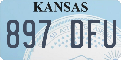 KS license plate 897DFU