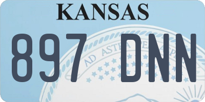 KS license plate 897DNN