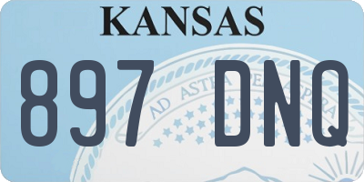 KS license plate 897DNQ