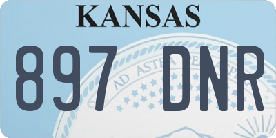 KS license plate 897DNR