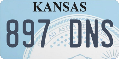 KS license plate 897DNS