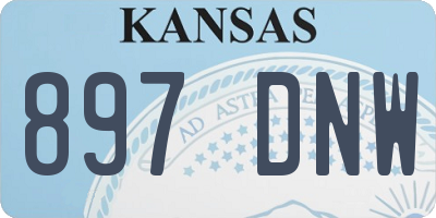 KS license plate 897DNW