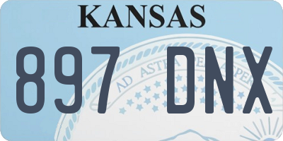 KS license plate 897DNX