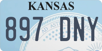 KS license plate 897DNY