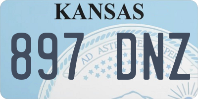 KS license plate 897DNZ
