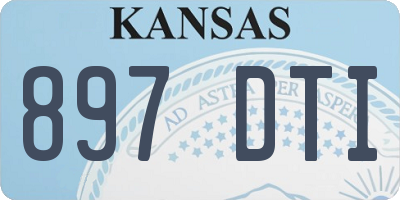 KS license plate 897DTI