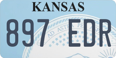 KS license plate 897EDR
