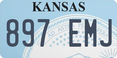 KS license plate 897EMJ