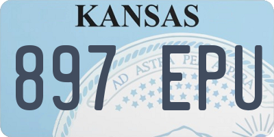 KS license plate 897EPU