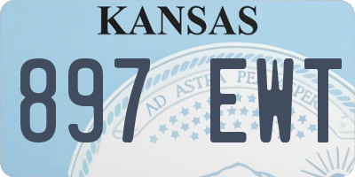 KS license plate 897EWT