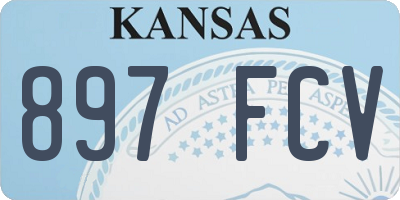 KS license plate 897FCV