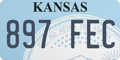 KS license plate 897FEC