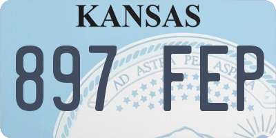 KS license plate 897FEP