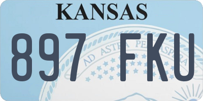 KS license plate 897FKU