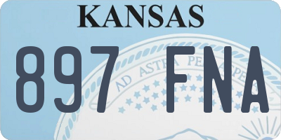 KS license plate 897FNA