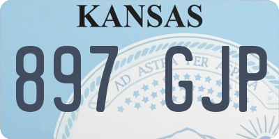 KS license plate 897GJP