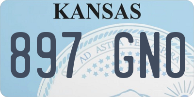 KS license plate 897GNO