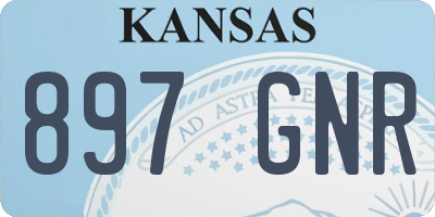 KS license plate 897GNR
