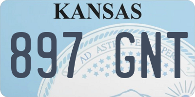 KS license plate 897GNT