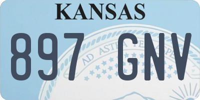 KS license plate 897GNV