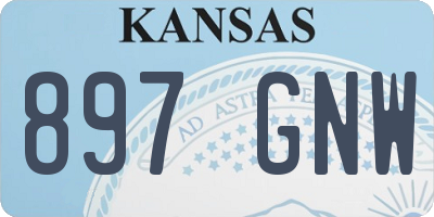 KS license plate 897GNW