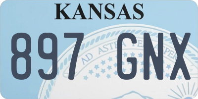 KS license plate 897GNX