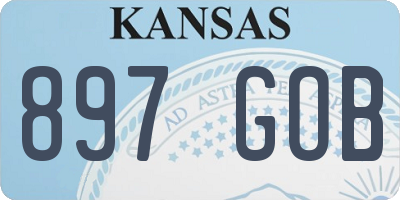 KS license plate 897GOB