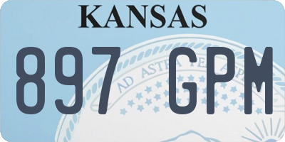 KS license plate 897GPM