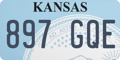 KS license plate 897GQE