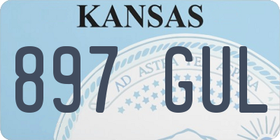 KS license plate 897GUL