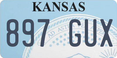 KS license plate 897GUX