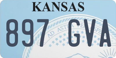 KS license plate 897GVA