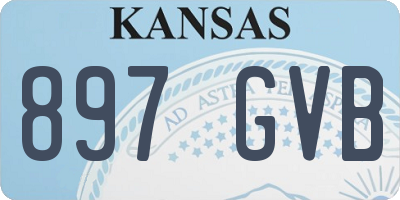 KS license plate 897GVB
